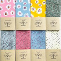 Bio-Bienenwachstuch Camomile Blossom Collection 35cm-15cm von xJBSTUDIOSx