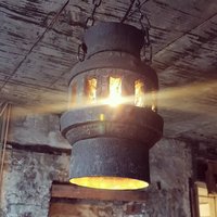 Deckenleuchte Aus Alter Radnabe von xMitHerzUndHandx