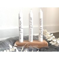 Geschenk Mama | Kerzen Mit Personalisiertem Kerzenhalter Aus Holz Geschenkidee Muttertag Beste Geschenk Mama | Kerzen Mit Personalisiertem Kerzenhalter Aus Holz Geschenkidee Muttertag Beste von xMitLiebeDesignedx