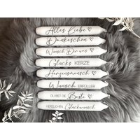 Kerzen | Stabkerzen Mit Spruch Geschenkidee Muttertagsgeschenk Geschenk Beste Freundin Ostergeschenk Herzensmensch Kerzen | Stabkerzen Mit Spruch Geschenkidee Muttertagsgeschenk Geschenk Beste Freundin Ostergeschenk Herzensmensch von xMitLiebeDesignedx