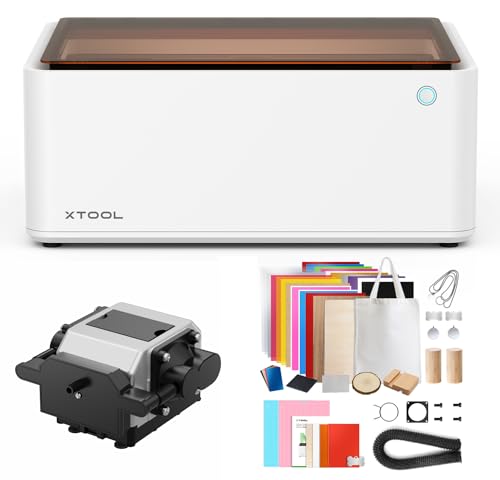 xTool M1 mit Air Assist Laser Graviermaschine und Laser Cutter mit Deluxe Materialbox, Laser Engraver mit Höhere Genauigkeit & 16MP Auto-Fokus, Perfekt für Holz/Metall/Papier/Acryl/Eisen/Vinyl xTool M1 mit Air Assist Laser Graviermaschine und Laser Cutter mit Deluxe Materialbox, Laser Engraver mit Höhere Genauigkeit & 16MP Auto-Fokus, Perfekt für Holz/Metall/Papier/Acryl/Eisen/Vinyl von xTool