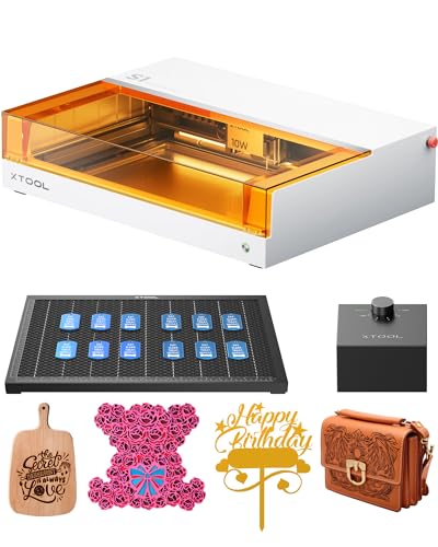 xTool_S1_10W_Lite_Basic Laser Graviermaschine Perlweiß und Laser Cutter mit air assist und Wabe, 10W DIY Lasermaschine, 0.04 * 0.06mm komprimierter Punkt, Autofokus, Gravur auf Holz, Metall xTool_S1_10W_Lite_Basic Laser Graviermaschine Perlweiß und Laser Cutter mit air assist und Wabe, 10W DIY Lasermaschine, 0.04 * 0.06mm komprimierter Punkt, Autofokus, Gravur auf Holz, Metall von xTool