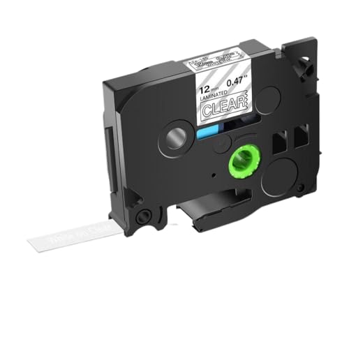 xajbtpq 2pcs kompatible laminierte Etikettenbänder Kompatibel mit TZ Tze-231 12-mm-Klebeband Kompatibel mit die Verwendung mit Etikettendruckern(2PK White on Clear) von xajbtpq
