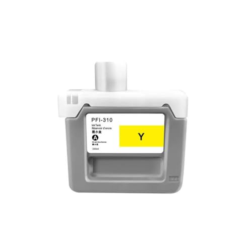 xajbtpq 330 ml Tintenpatronenersatzkompatibel mit ImagePrograf TX-2000 TX-3000 TX-4000 TX-2100 TX-3100 TX-4100 PFI-310 PFI310(Y) von xajbtpq