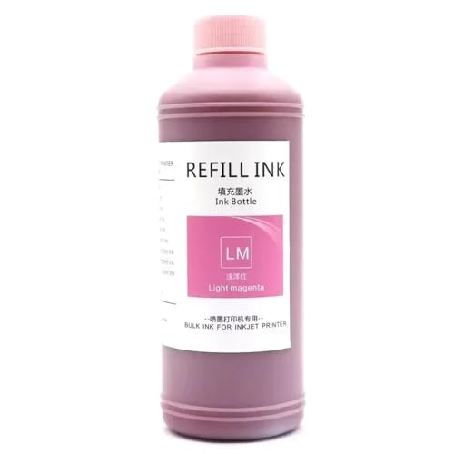 xajbtpq 500 ml Pigmenttinte kompatibel Kompatibel mit Plotter -Drucker DesignJet Z300 Z3200 Z5200 Z2100 Z5400 Kompatibel mit 70 Füllkühler Ergänzung(LM-500ml) von xajbtpq