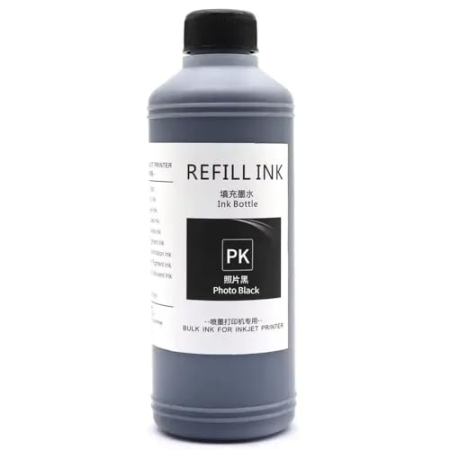 xajbtpq 500 ml Pigmenttinte kompatibel Kompatibel mit Plotter -Drucker DesignJet Z300 Z3200 Z5200 Z2100 Z5400 Kompatibel mit 70 Füllkühler Ergänzung(PK-500ml) von xajbtpq