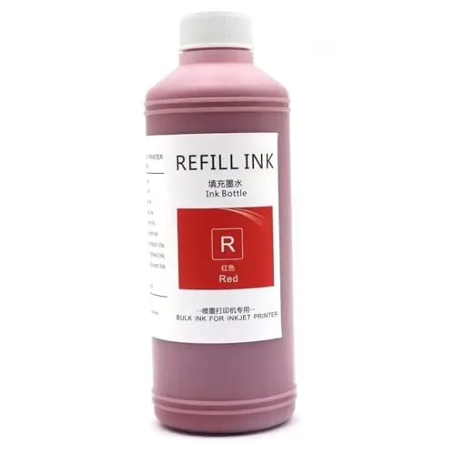 xajbtpq 500 ml Pigmenttinte kompatibel Kompatibel mit Plotter -Drucker DesignJet Z300 Z3200 Z5200 Z2100 Z5400 Kompatibel mit 70 Füllkühler Ergänzung(R-500ml) von xajbtpq