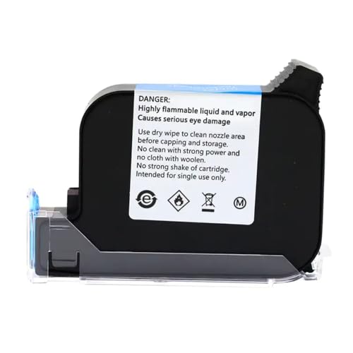 xajbtpq Eco Solvent Ink Patrone 2588 Kompatibel mit 600DPI Datum 12,7 mm Inkjet Codierer kompatibel mit 2588 Handhelddrucker ohne Verschlüsselung(2588-Yellow) von xajbtpq