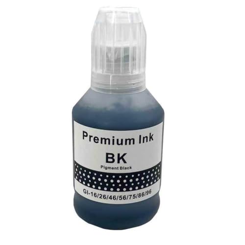 xajbtpq GI46 GI-46 Nachfüllstintenflaschenwasserbasis Farbkompatibel mit Maxify GX3040 GX5040 GX6040 GX7040 Drucker(Black 1pcs) von xajbtpq