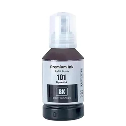 xajbtpq Kompatible Nachfüllink 101 102 103 104 Wasserbasis-Schüttflasche Kompatibel mit ET-1110 ET-2750 ET-4750 Drucker Universal Ink Nachfülllösung(1PCS Black) von xajbtpq
