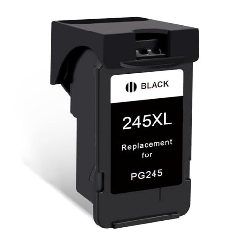 xajbtpq Kompatible PG 245 CL 246 XL -Tintenpatronen Kompatibel mit 245 246 Kompatibel mit IP2820 MX492 490 MG2420 2520 2920 TS202 302 3120 Drucker(1 Pcs Black) von xajbtpq