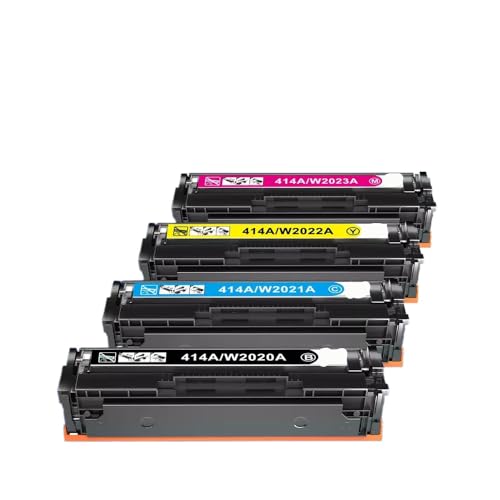 xajbtpq Kompatibler 4-Pack 414A W2020A Toner No Chip Kompatibel mit M454 Color Pro MFP M479 M454DW xajbtpq Kompatibler 4-Pack 414A W2020A Toner No Chip Kompatibel mit M454 Color Pro MFP M479 M454DW von xajbtpq