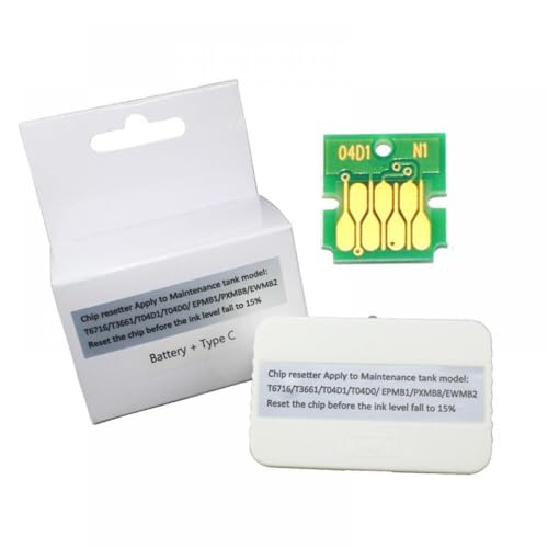 xajbtpq Kompatibler Abfall -Tinten -Tank -Tank -Chip -Resickter Kompatibel mit L6168 L6178 L6198 L6170 L6160 L6190 M2148 2178 L14158(Resetter w chip) von xajbtpq