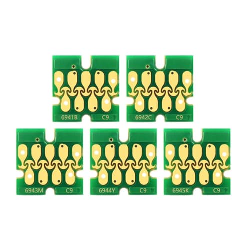 xajbtpq Patronenchip kompatibel mit Surecolor T3000 T5000 T7000 T3070 T5070 T7070 T3200 T5200 T7200 T3270 T5270 T7270 Drucker T6941 T6945(PBK MBK C M Y) von xajbtpq