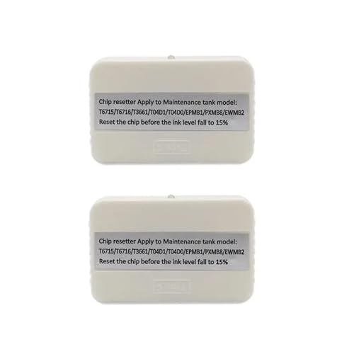xajbtpq T6716 ​​Tankchip Resetter kompatibel mit WF-M5299 WF-C579R WF-C529R WF-C5790F WF-C5290 M5799 C13T671600 C8190 WF-C878RTC-Drucker(2pcs) von xajbtpq