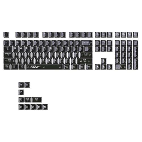 Crystal Translucents Keycap Backlit Keycap 132 Key MDAs Profile Mechanical Keyboards Keycaps von xbiez