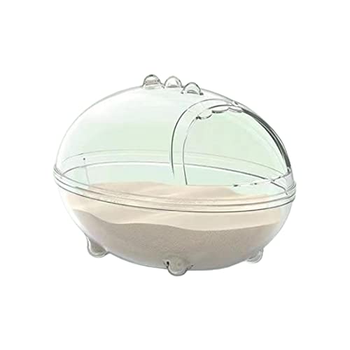 Hamster Kunststoff-Badezimmerbehälter, transparenter Sandkasten für syrische Hamster, kleine Haustiere, Chinchillas, Rennmäuse, Maus, zwei Größen, Hamster, Badesandschale, Badezimmer, Sandkasten, von xbiez
