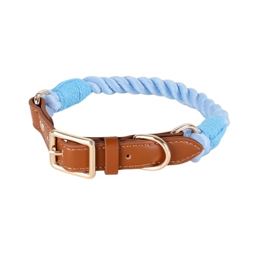 Klassisches Hundehalsband aus Baumwolle, stilvoll und stabil, ideal für kleine Besitzer, Haustierzubehör, gewebtes Halsband von xbiez