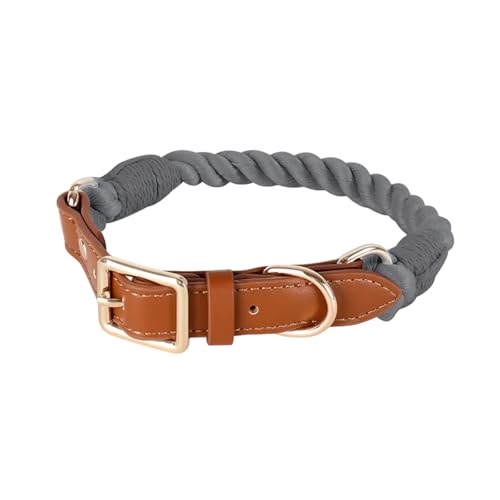 Klassisches Hundehalsband aus Baumwolle, stilvoll und stabil, ideal für kleine Besitzer, Haustierzubehör, gewebtes Halsband von xbiez