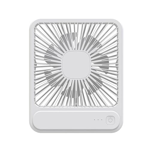 Kleiner Ventilator mit 3 Geschwindigkeiten, verstellbar, mit USB-Ladebatterie, tragbarer Tischventilator für leise und kraftvolle Luftströme zu Hause oder bei der Arbeit, kleiner von xbiez