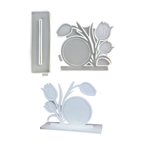 Praktische Silikon-Blumen-Bilderrahmen-Formen für Epoxidharz-Projekte, einschließlich Bilderrahmen und Schreibtisch-Ornamente, Schreibtisch-Dekoration von xbiez