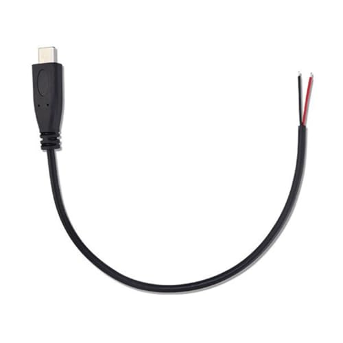USB C Auf-2-Pin Kabel Mit Blankem Draht Offenes Ende 5 V/2 A USB Typ C Stecker 2-Pin Pigtail Stromkabel Ersatz DIY Kabel Für LED Licht 2-adriges USB Kabel Schwarz USB C Kabel Typ C Stromkabel (25CM-A) USB C Auf-2-Pin Kabel Mit Blankem Draht Offenes Ende 5 V/2 A USB Typ C Stecker 2-Pin Pigtail Stromkabel Ersatz DIY Kabel Für LED Licht 2-adriges USB Kabel Schwarz USB C Kabel Typ C Stromkabel (25CM-A) von xbiez