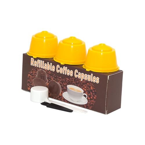 Wiederverwendbare Kaffeefilterbecher mit Bürste und Löffel, geeignet für Zuhause oder Büro, zum Aufbrühen von Kaffee, verschiedene Farben, 3 Stück, leicht zu reinigende Filter Wiederverwendbare Kaffeefilterbecher mit Bürste und Löffel, geeignet für Zuhause oder Büro, zum Aufbrühen von Kaffee, verschiedene Farben, 3 Stück, leicht zu reinigende Filter von xbiez
