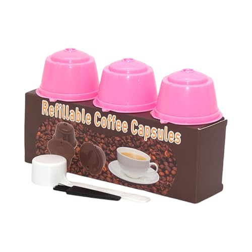 Wiederverwendbare Kaffeefilterbecher mit Bürste und Löffel, geeignet für Zuhause oder Büro, zum Aufbrühen von Kaffee, verschiedene Farben, 3 Stück, leicht zu reinigende Filter Wiederverwendbare Kaffeefilterbecher mit Bürste und Löffel, geeignet für Zuhause oder Büro, zum Aufbrühen von Kaffee, verschiedene Farben, 3 Stück, leicht zu reinigende Filter von xbiez