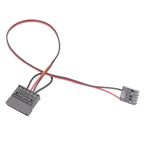 xbiez 239 USB auf SATA-Netzkabel für Itx-Motherboards, USB 9-polig auf 6,3 cm SATA-Laptop, 22 AWG, professionelles Stromkabel von xbiez