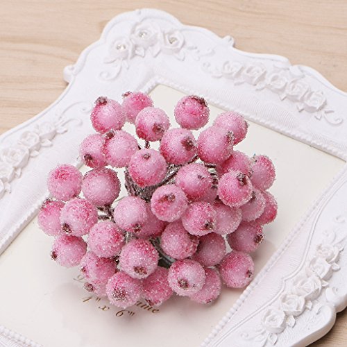 xbiez 40 Stück Dekorative Mini Weihnachts Stechpalmen Kunstblumen Künstliche Früchte Künstliche Früchte Realistische Künstliche Früchte Und Gemüse Künstliche Früchte Künstliche Früchte Dekoration von xbiez