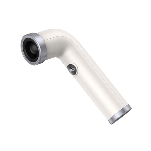 xbiez Elektrischer Handventilator mit digitalem Display, flexibler biegbarer Rohr, Schreibtischventilator, tragbares Outdoor-Kühlgerät, blattloser Handventilator von xbiez