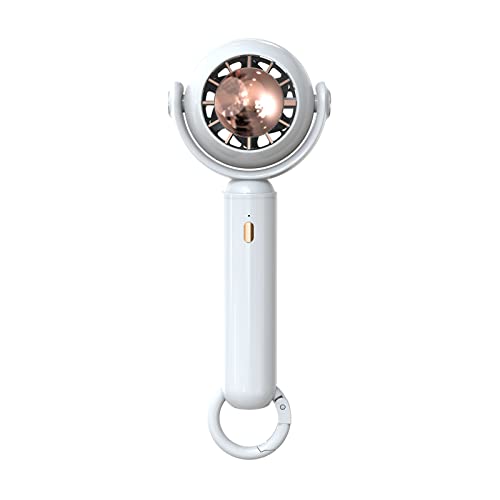 xbiez Halbleiter-Kühlventilator, klein, USB-Ventilator, 2200 mAh, wiederaufladbar, tragbarer Handventilator, hängender Desktop-Ventilator von xbiez