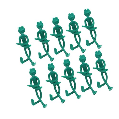 xbiez Set mit 10 formbaren Pflanzenbindern zum Klettern, einfache Installation, Froschform, Pflanzenhalter, Baumbinder von xbiez