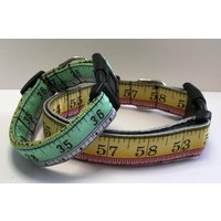 Du Regelst Lineal Print Hundehalsband Größe Xs, S, M, L von xfauxpawsx