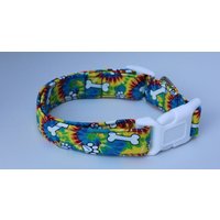 Feelin' Groovy Tie Dye Hundehalsband Größe Xs, S, M, L von xfauxpawsx