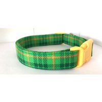 Grün Kariertes Hundehalsband Größe Xs, S, M Oder L Grün Kariertes Hundehalsband Größe Xs, S, M Oder L von xfauxpawsx