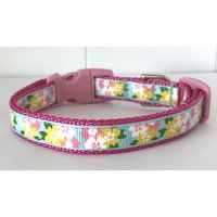 Hibiskus Band Kleine Rasse Hundehalsband Größe S von xfauxpawsx