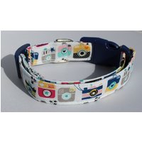 Mops Shot - Retro Kamera Hundehalsband Größe Xs, S, M, L von xfauxpawsx