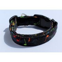Musiknoten Schwarz Hundehalsband Größe Xs, S, M, L Musical von xfauxpawsx