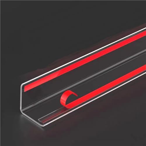 2 Stück 49 cm transparente Acryl-Eckenschützer – L-förmiger Kantenschutz mit Klebstoff for die Sicherheit zu Hause(25x25mm) von xgminao
