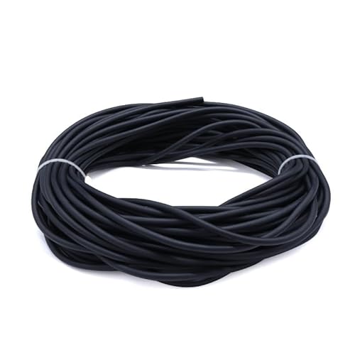 Naturlatex-Gummischlauch – 1 Meter elastischer Schlauch for chirurgische Anwendungen im Gesundheitswesen zur Verwendung mit Katapulten (ID 1,6–3 mm)(Black,ID 1.8mm x 4.2mm OD) von xgminao