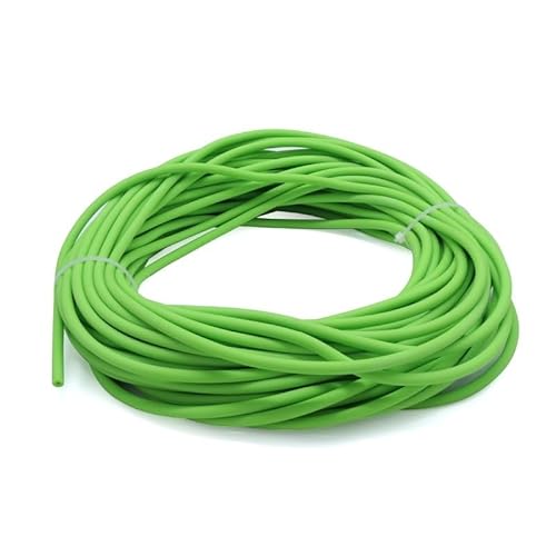 Naturlatex-Gummischlauch – 1 Meter elastischer Schlauch for chirurgische Anwendungen im Gesundheitswesen zur Verwendung mit Katapulten (ID 1,6–3 mm)(Green,ID 3MM x 6mm OD) von xgminao