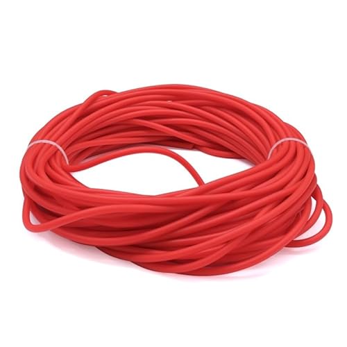Naturlatex-Gummischlauch – 1 Meter elastischer Schlauch for chirurgische Anwendungen im Gesundheitswesen zur Verwendung mit Katapulten (ID 1,6–3 mm)(Red,ID 2mm x 4mm OD) von xgminao