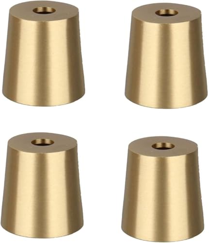 xiAzyuSP Möbelbeinkappe, konisches Möbelfuß-Set aus Messing (4 Stück), geeignet for Tische, Stühle, Hocker, Sofas und Schränke(40 * 32 * 50 * 1.5mm) von xiAzyuSP