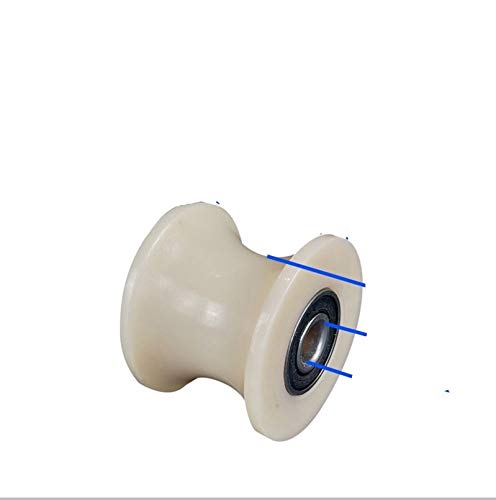 4ST Sliding gerillten Nylon Walzendurchmesser 60 mm, Dicke 48 mm, U-Nutdurchmesser 50mm, Gate Nylonrad mit Doppel 6201RS Lagern. von xiaghua369