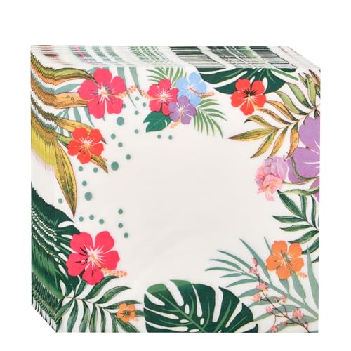 20 Stück Einwegservietten Verdickte Vintage Florale Partyserviette Servietten aus Naturholzzellstoff, Geeignet für Geburtstage, Partys, Hochzeiten, Jubiläen, Tischdekorationen (33 cm x 33 cm) von xianynow