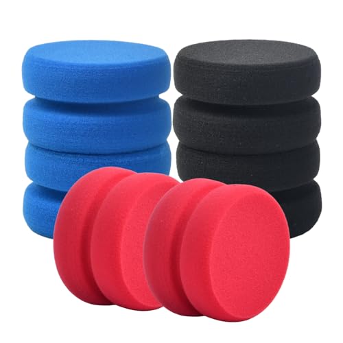 Schwämme Pad 6 Stück Auto Polieren Pad Set Auto Schaum Applicator Pads 80mm Runde Hand Polierschwamm Pads Kit Wachs Schwämme für Polieren,Schleifen,Wachsen von xianynow