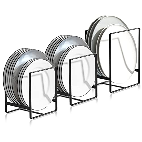 xianzhanEU 3 STK Tellerhalter, Abtropfgestell Geschirr Metall Multifunktion Organizer Geeignet für Küchenschrank Aufbewahrungsplatten Geschirr & Topfdeckel von xianzhanEU