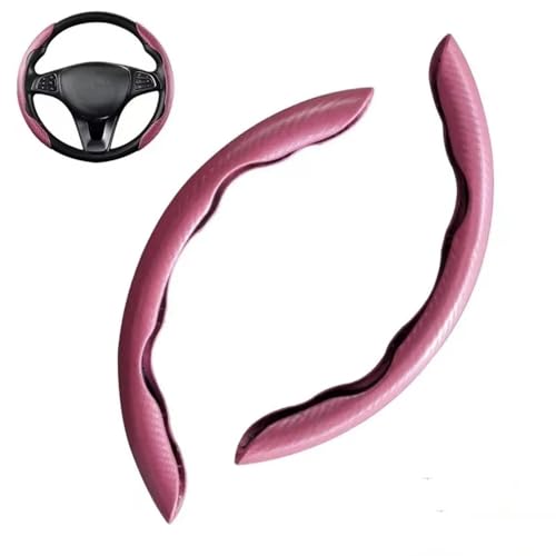 xiaodiao Lenkradabdeckung aus Carbonfaser kompatibel mit dem Lexus UX 2018–2022 - Ultradünn & atmungsaktiv | Sportliches Design mit Rutschfester Segmentierung | klick-Montage,Pink von xiaodiao