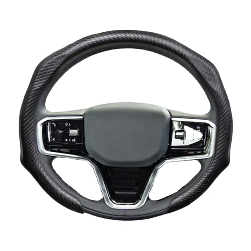 xiaodiao Lenkradbezug mit 5D-Carbonfaser-Optik kompatibel mit dem Renault Austral 2022-2025 - 15 Zoll (38 cm) Verbesserter Halt - Atmungsaktiv - Sportliches Design - Dünn & Leicht,Black von xiaodiao